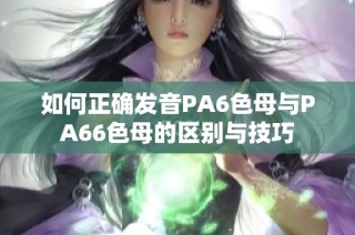 如何正确发音PA6色母与PA66色母的区别与技巧