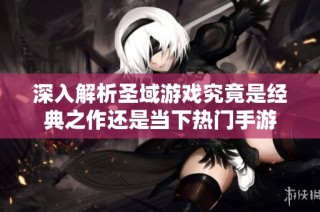 深入解析圣域游戏究竟是经典之作还是当下热门手游