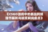 《CSGO游戏中的暴躁阿姨细节解析与搞笑瞬间盘点》