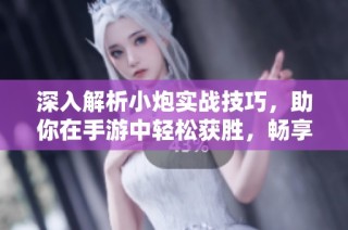 深入解析小炮实战技巧，助你在手游中轻松获胜，畅享游戏乐趣