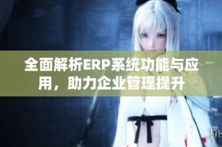 全面解析ERP系统功能与应用，助力企业管理提升
