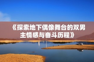 《探索地下偶像舞台的双男主情感与奋斗历程》