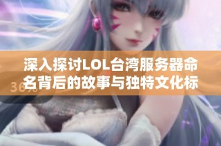 深入探讨LOL台湾服务器命名背后的故事与独特文化标识