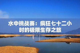 水中挑战赛：疯狂七十二小时的极限生存之旅