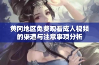 黄冈地区免费观看成人视频的渠道与注意事项分析