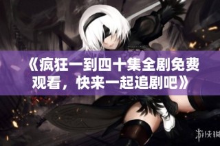 《疯狂一到四十集全剧免费观看，快来一起追剧吧》
