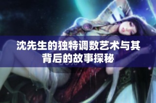 沈先生的独特调数艺术与其背后的故事探秘