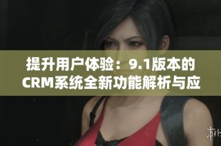 提升用户体验：9.1版本的CRM系统全新功能解析与应用探索