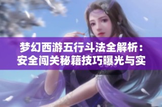 梦幻西游五行斗法全解析：安全闯关秘籍技巧曝光与实用攻略分享