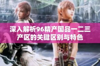 深入解析96精产国品一二三产区的关键区别与特色