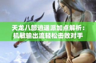 天龙八部逍遥派加点解析：机敏输出流轻松击败对手