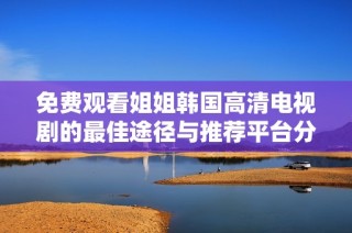免费观看姐姐韩国高清电视剧的最佳途径与推荐平台分享