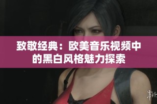 致敬经典：欧美音乐视频中的黑白风格魅力探索