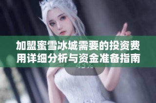 加盟蜜雪冰城需要的投资费用详细分析与资金准备指南