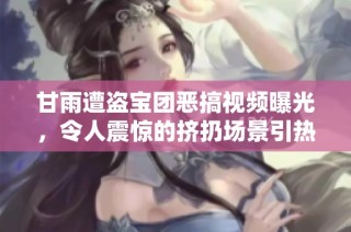 甘雨遭盗宝团恶搞视频曝光，令人震惊的挤扔场景引热议
