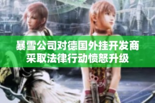 暴雪公司对德国外挂开发商采取法律行动愤怒升级