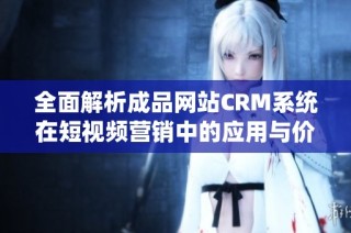 全面解析成品网站CRM系统在短视频营销中的应用与价值