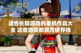适合长期游戏的单机作品大全 这些游戏都能方便存档不怕丢失攻略