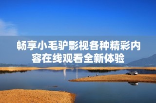 畅享小毛驴影视各种精彩内容在线观看全新体验