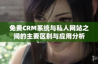 免费CRM系统与私人网站之间的主要区别与应用分析