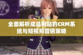 全面解析成品网站的CRM系统与短视频营销策略