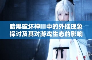 暗黑破坏神III中的外挂现象探讨及其对游戏生态的影响解析