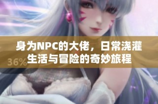 身为NPC的大佬，日常浇灌生活与冒险的奇妙旅程