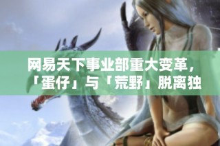 网易天下事业部重大变革，「蛋仔」与「荒野」脱离独立运作新篇章