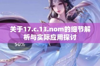 关于17.c.13.nom的细节解析与实际应用探讨