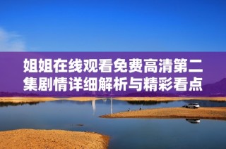 姐姐在线观看免费高清第二集剧情详细解析与精彩看点全集回顾