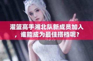灌篮高手湘北队新成员加入，谁能成为最佳搭档呢？