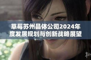 草莓苏州晶体公司2024年度发展规划与创新战略展望