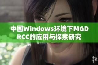 中国Windows环境下MGDRCC的应用与探索研究