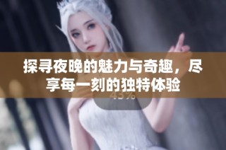 探寻夜晚的魅力与奇趣，尽享每一刻的独特体验