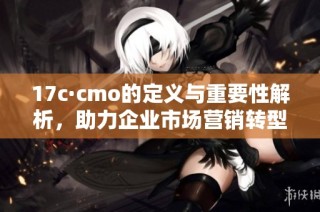 17c·cmo的定义与重要性解析，助力企业市场营销转型