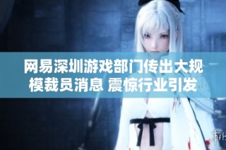 网易深圳游戏部门传出大规模裁员消息 震惊行业引发热议
