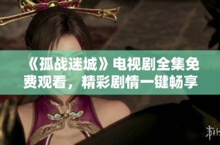 《孤战迷城》电视剧全集免费观看，精彩剧情一键畅享