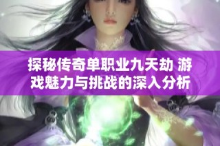 探秘传奇单职业九天劫 游戏魅力与挑战的深入分析
