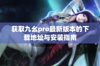 获取九幺pro最新版本的下载地址与安装指南