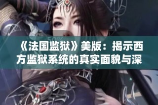 《法国监狱》美版：揭示西方监狱系统的真实面貌与深层问题探索