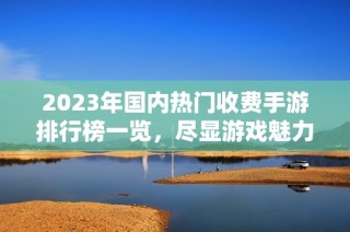 2023年国内热门收费手游排行榜一览，尽显游戏魅力与实力