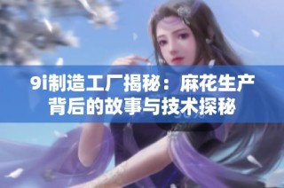 9i制造工厂揭秘：麻花生产背后的故事与技术探秘