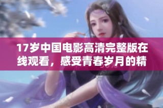 17岁中国电影高清完整版在线观看，感受青春岁月的精彩故事与情感纠葛