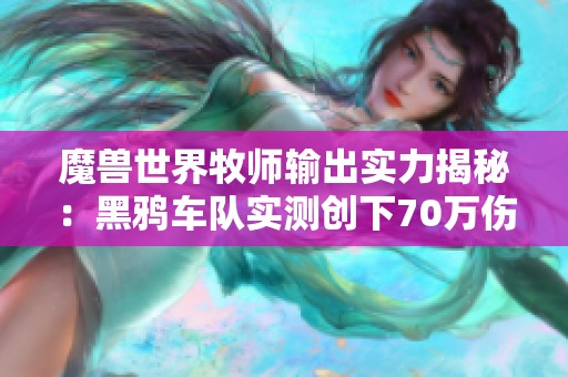 魔兽世界牧师输出实力揭秘：黑鸦车队实测创下70万伤害