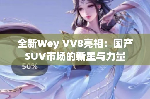 全新Wey VV8亮相：国产SUV市场的新星与力量