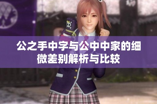 公之手中字与公中中家的细微差别解析与比较