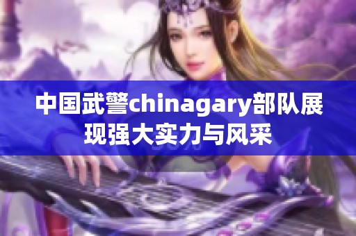 中国武警chinagary部队展现强大实力与风采