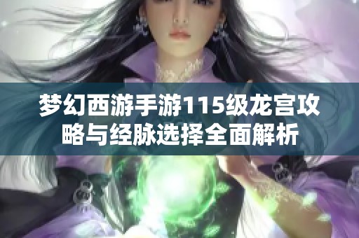 梦幻西游手游115级龙宫攻略与经脉选择全面解析