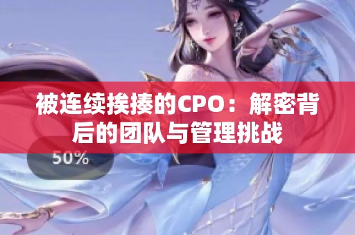 被连续挨揍的CPO：解密背后的团队与管理挑战