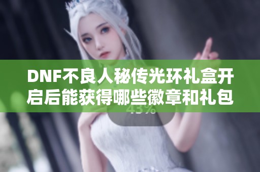 DNF不良人秘传光环礼盒开启后能获得哪些徽章和礼包